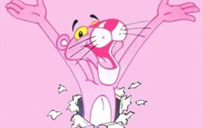 كارتون پلنگ صورتی